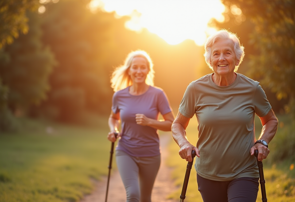 Групове тренування для старших людей у сучасному залі